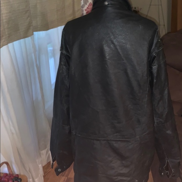 Stefano Men’s Leather Jacket with Nylon Lining SZL - Picture 4 of 6